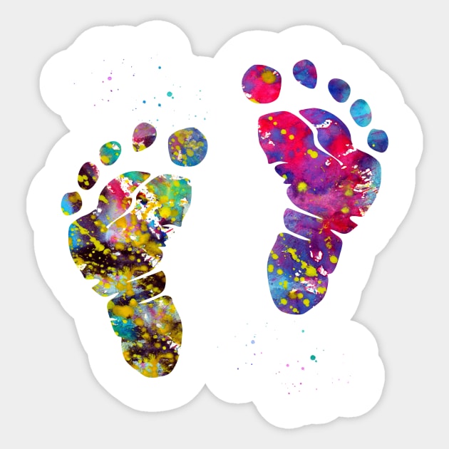 Baby feet Sticker by erzebeth